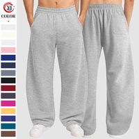 Pantalon de survêtement ample pour homme en mélange de coton épais, coupe large, style Y2K, idéal pour le sport