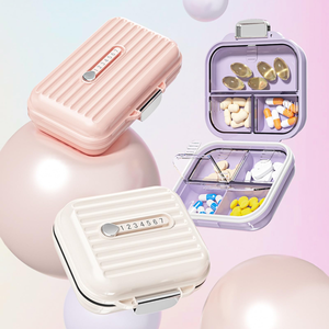 Dispensador de Vitaminas Portátil, Organizador Diario de Pastillas, Estuche Semanal para Medicamentos, 7 Compartimentos, Plástico PP Libre de BPA, Pastillero - Product Image 6