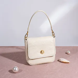 Zachte Olie Wax Huid Echt Lederen Lady Messenger Bag Eenvoudige Casual Goede Kwaliteit Envelop Vierkante Dame Schoudertas