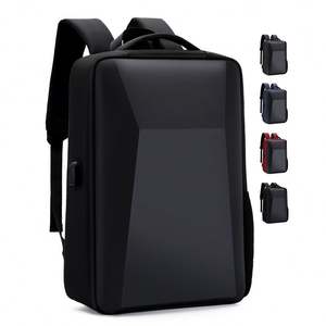 New Design Men's Laptop <b>Backpack</b> USB Smart Feature EVA Hard Shell Black Waterproof <b>Business</b> Travel Bag Mochila Made Oxford - Product Image 1