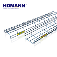 Bandeja de Cables de Malla de Alambre de Acero Galvanizado en Caliente (HDG) Personalizada de Fábrica HDMANN para Gestión de Cables de Red en Centros de Datos