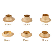 Meule diamantée de profilage PMS 25 mm, meule diamantée manuelle pour meuleuse d'angle, disque de meulage demi-bullnose 20 mm