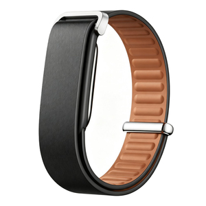 Bracelet de montre en cuir véritable pour Google Fitbit Air, bracelet de remplacement à texture unie - Product Image 1