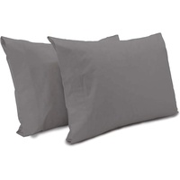 Taies d'oreiller en coton 100% doux, 200 fils, couleur unie, 300 fils, carré, collection hôtel, housse de coussin