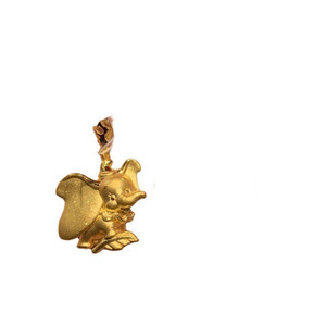 Dumbo Necklace For Women Brass Plated Gold Pendant Cartoon Animal Zodiac Clavicle Chain Gift Jewelry - Product Image 5