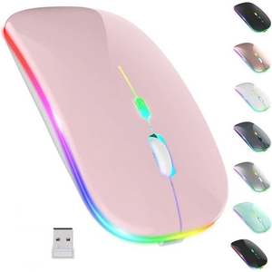 La fábrica suministra el producto más popular ratón de juego RGB recargable tipo C de modo dual. - Product Image 1
