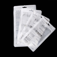 Sac d'emballage de câble USB laminé à glissière en plastique transparent personnalisé avec sac d'emballage suspendu