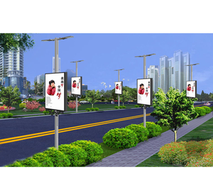 IP65 Outdoor P2.5 LED Display Lamp Post 5000cd lux 4G Control Customizable Waterproof Type <strong>Easy</strong> <strong>Digital</strong> <strong>Signage</strong> Displays - Product Image 3