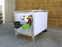 Équipement d'élevage Nature Boîtes à veaux en bois traité sous pression avec service de modélisation 3D