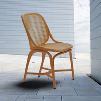 Chaises en rotin chics et durables de qualité supérieure confortables pour le salon, la salle à manger et la salle de sport pour les centres d'accueil et les cafés en plein air