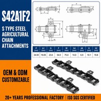 Cadena Agrícola de Acero Tipo S para Pulverizador, S42A1F2 MW, Protección UV Máxima, Cadena de Transporte de Alta Resistencia