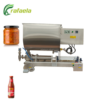 Machine de remplissage automatique de sauce piquante pour l'emballage de pots de sauce chili, machine de remplissage et de bouchage de bouteilles de pâte de sauce chili