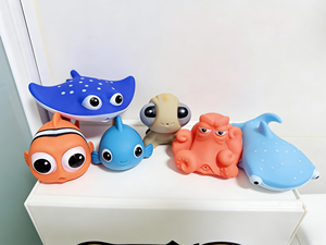 Jouets aquatiques et de <span class=keywords><strong>bain</strong></span> pour enfants, animaux <span class=keywords><strong>sous</strong></span>-marins, pulvérisateurs d'eau pour la salle de <span class=keywords><strong>bain</strong></span>, jouets à presser pour bébés, jouets sur le thème de la vie marine - Product Image 2