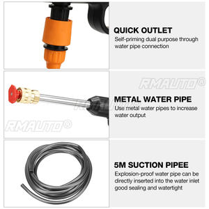 Hidrolavadora Inalámbrica de Alta Presión de 50 Bares y 1500 W, Pistola de Lavado de Autos Recargable, Pistola de Agua Eléctrica, Máquina de Espuma para Batería Makita de 18 V - Product Image 3