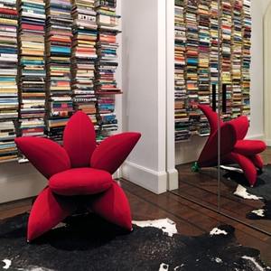 เก้าอี้เท้าแขนผ้าเดี่ยวหรูหราทันสมัยดีไซน์ลิลี่น้ำหนักเบาโซฟาพักผ่อนสำหรับรับประทานอาหารบ้านสำนักงานโรงแรมระเบียง - Product Image 5