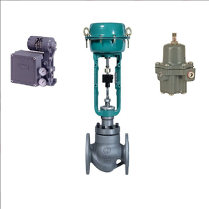 Válvula de Control Neumática DN100 con Posicionador Mecánico Fisher 3582, Válvula Solenoide Tipo Burkert 6213 6281 - Product Image 5