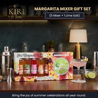 Coffret Cadeau Margarita Mixer - 6 Pièces Saveurs Mangue/Pastèque/Fraise/Orange Sanguine/Pêche Végétalien Végétarien Citron Vert Sel 12.68 Fl oz