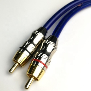 Cable Divisor <span class=keywords><strong>RCA</strong></span> Chapado en Oro, Doble Macho/Hembra, Resistente, Estéreo, Audio 1080P, PVC, para Altavoces de Coche, Reproductor de DVD, Trenzado - Product Image 3
