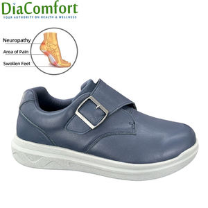 Calzado Podológico Médico de Gran Tamaño y Comodidad con Certificado CE, Calzado Diabético Extra Ancho Sin Cordones para el Cuidado de Heridas y Úlceras - Product Image 1