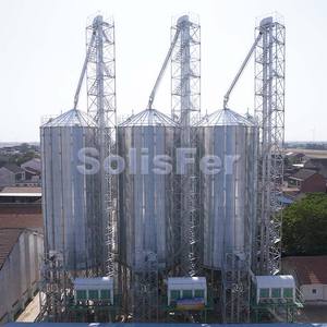 Silos en acier de stockage de soja et de céréales d'une capacité de 2000 tonnes, meilleur prix du produit - Product Image 2