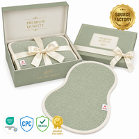 Paño de Bebé Personalizado con Logotipo, 100% Algodón, Certificado OEKO-TEX, con Estampado Arrugado, Set de Regalo, Paño Suave y Absorbente para Recién Nacidos
