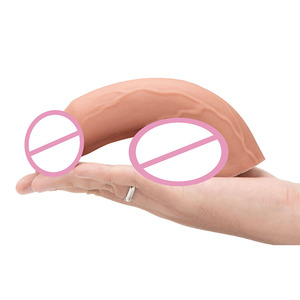 قضبان اصطناعية واقعية للنساء جلد انزلاق الخصيتين دسار قضيب كبير ألعاب جنسية للمرأة - Product Image 5