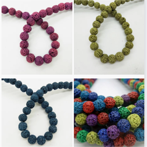 Piedra de <span class=keywords><strong>Lava</strong></span> amarilla para fabricación de joyas, cuentas sueltas de piedra de <span class=keywords><strong>Lava</strong></span> amarilla respetuosas con el medio ambiente, venta al por mayor - Product Image 4