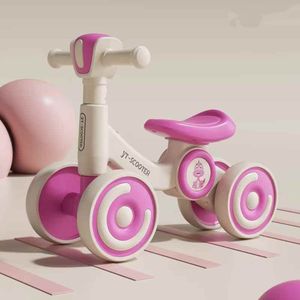 Vélo d'équilibre à quatre roues en plastique 3 en 1 de haute qualité pour enfants apprenant à marcher avec un harnais de sécurité à 3 points - Product Image 1