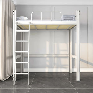 Lits superposés en acier avec éclairage au prix d'usine Lits superposés en stock dortoir en métal pour adultes Lits superposés - Product Image 2