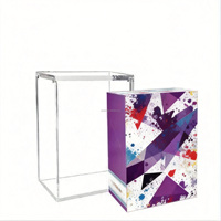 Vitrine en acrylique transparente avec couvercle magnétique, protection pour boîtes scellées d'anime et de TCG, anti-poussière, pour collection et rangement de modèles