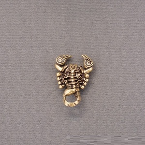 Statue de Scorpion Vintage en Laiton, Ornement Artisanat Métallique, Figurines Animaux, Décoration Créative pour Maison et Bureau - Product Image 4