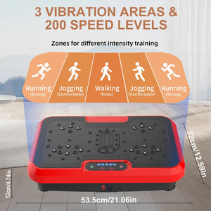 Mini plateforme vibrante de fitness, machine à secouer le corps entier, équipement d'entraînement vibrant pour le drainage lymphatique et la perte de poids - Product Image 4
