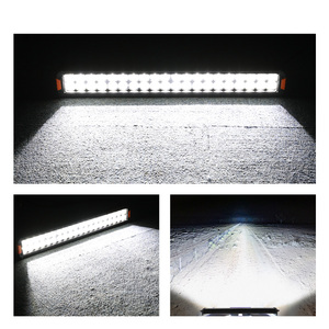 Kondisi Baru 20 inci baris ganda Offroad LED bilah lampu 12-24 Volt pengekang kawat pernafasan - Product Image 4