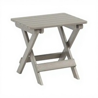 Table pliante compacte pour la maison, chaise de jardin mini mobile en plastique et bois, design créatif et robuste
