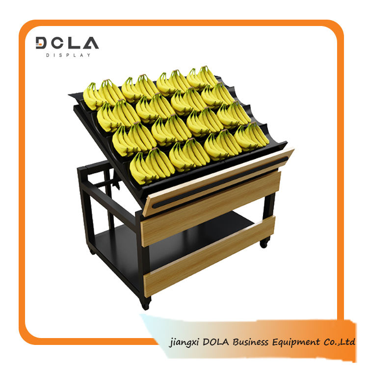Banana Display Supermarket Banana Fruit and Vegetable Display Riser Display Step Riser ...