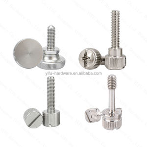 YuFu personnalisé en acier inoxydable bouton moleté vis à oreilles en laiton 1/4 ''m2 M3 M4 M5 M6 M8 <span class=keywords><strong>5</strong></span>/16 18 clé entraînement filetage écrou vis à oreilles - Product Image 6