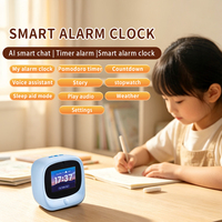 Jam Alarm Pintar AI BW2 untuk Anak, Speaker Interaktif dengan Obrolan Suara, Timer Pomodoro, Pemutar Cerita, Mainan Edukasi untuk Anak, Hadiah