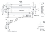 Display LCD Grafico 192x32 WG19232C3/C5, Temperatura Operativa -20°C ° C+70 ° Strumento Industriale da 3,23 Pollici