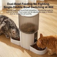 Distributeur automatique de nourriture pour animaux de compagnie intelligent et écologique, en forme de bouteille, avec alimentation par batterie pour chats et chiens, alimentation programmée à l'heure
