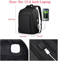 Sac à dos d'affaires pour ordinateur portable, résistant à l'eau, antivol, confortable, durable, pour l'école, les voyages, les hommes et les femmes