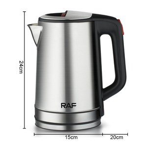 RAF Stainless Steel Big Capacity 2.3Liter <b>Cheap</b> Price With 360 Degree Base Hotel Electric Kettle Rapid Boiling Bpa Free Interior - Product Image 6