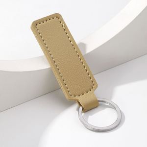 Custom Logo Leather Measure <b>Keychain</b> Hardware Leather Key Ring Portable Badge Wholesale Manufacturer Fashion Souvenir Accessory - Product Image 5