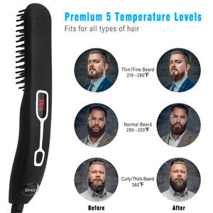 Peigne à barbe professionnel double tension à chauffage rapide MCH pour hommes - Product Image 5