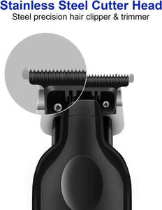 Professional Hair Beard <b>Trimmer</b> Grooming Kit Barber Haircut Shaving Electric Razor Shaver for <b>Black</b> Usb Hotel - Product Image 2