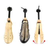 Embauchoir en bois de pin réglable pour chaussures plates, à talons et habillées, pour ajuster la longueur et la largeur S M L