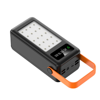 Lampe de camping 21*18650 Batterie à tête plate Banque de charge Manchon de soudage gratuit 22.5W Kit d'alimentation mobile à charge rapide