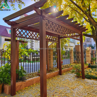 Pergola de jardin en aluminium ANCSEM, treillis pour vigne, structure de support pour vigne extérieure, arche d'ombrage pour patio, design personnalisé