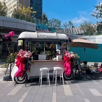 Food truck chinois, cuisine mobile, chariot à hot-dogs, bus électrique, fourgon électrique solaire