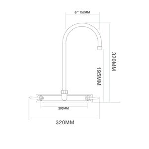 Grifo de Cocina de Latón Sólido Cromado de Primera Calidad, Grifo Mezclador de Agua Fría y Caliente con Caño Giratorio de 360 Grados para Uso Comercial - Product Image 2