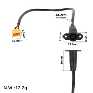 Interface de charge FLIDER F-LIDER517 pour trottinette électrique auto-équilibrée KukirinG4max G4max, longueur 34 cm - Product Image 1